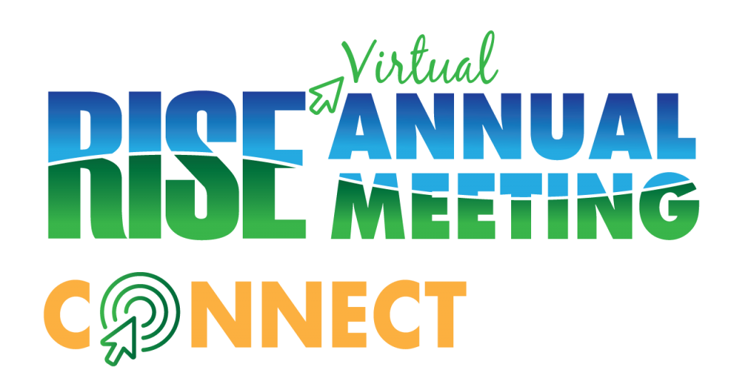 Logo that says RISE Virtual Annual Meeting - Connect